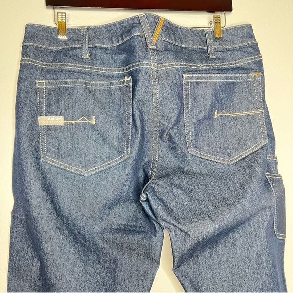 Ariat Womens Rebar Mid Rise Straight Denim Jeans Size 34 R Western Ranch Work - Picture 5 of 12